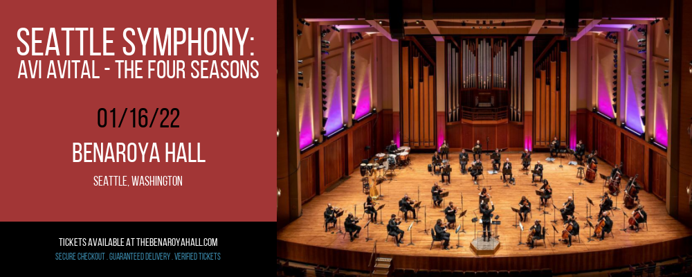 Seattle Symphony Avi Avital The Four Seasons Tickets 16th January Benaroya Hall In Seattle